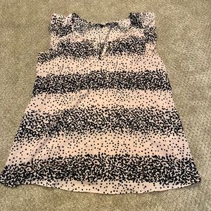 Pink & Black Maternity Top